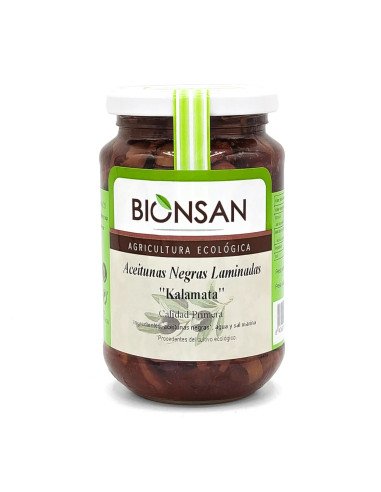 ACEITUNAS NEGRAS LAMINADAS ECOLOGICAS - 170 g