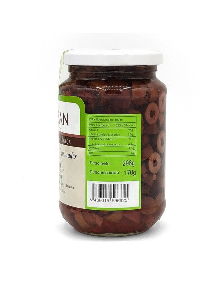 ACEITUNAS NEGRAS LAMINADAS ECOLOGICAS - 170 g