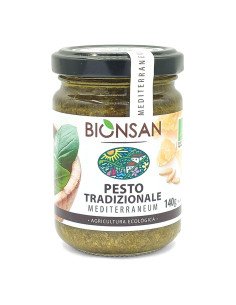 PESTO TRADIZIONALE CON PIÑONES ECOLOGICO - 140 g
