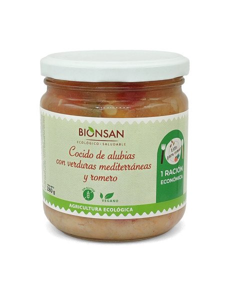 COCIDO ECOLOGICO DE ALUBIAS CON VERDURAS - 280 g