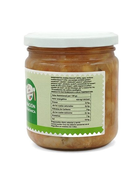 COCIDO ECOLOGICO DE ALUBIAS CON VERDURAS - 280 g