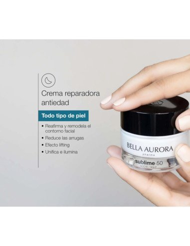 SUBLIME 50 NOCHE - CREMA REAFIRMANTE ANTIEDAD -...