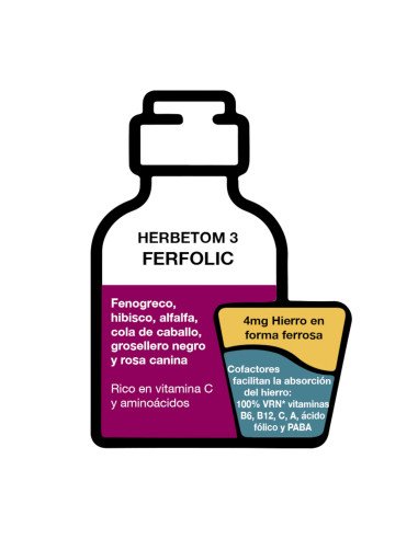 HERBETOM-3 FERFOLIC - 250 ml