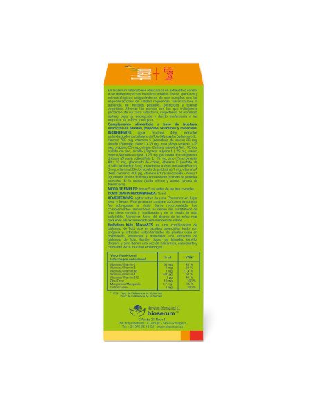 HERBETOM KIDS MUCOS & TS - 250 ml