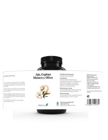 AJO, ESPINO BLANCO Y OLIVO - 60 perlas