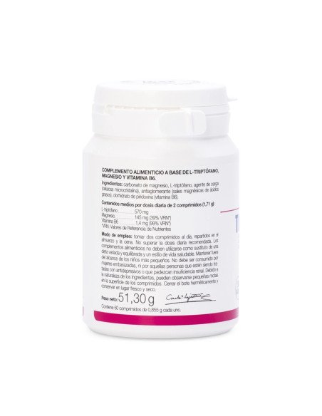 TRIPTÓFANO CON MAGNESIO + VITAMINA B6 - 60 comp