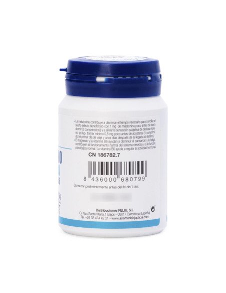 TRIPTÓFANO CON MELATONINA + MAGNESIO Y VIT.B6 - 60 comp