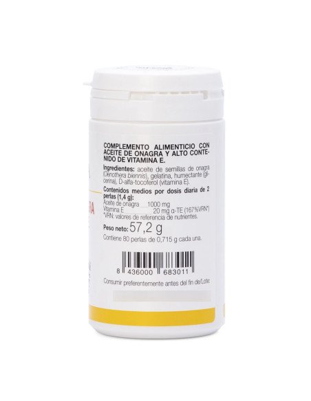 ACEITE DE ONAGRA + VITAMINA E - 80 perlas