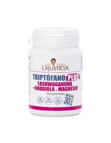 TRIPTÓFANO PLUS CON ASHWAGANDHA, RHODIOLA Y MAGNESIO - 60 comp TRIPTÓFANO PLUS CON ASHWAGANDHA, RHODIOLA Y MAGNESIO - 60 comp