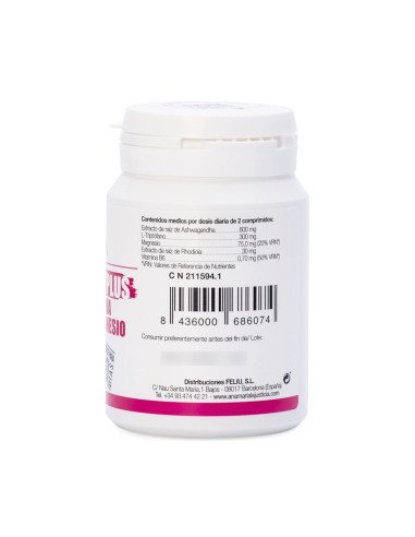 TRIPTÓFANO PLUS CON ASHWAGANDHA, RHODIOLA Y MAGNESIO - 60 comp