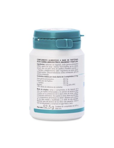 TRIPTÓFANO CON GABA + PASIFLORA Y MAGNESIO - 60 comp