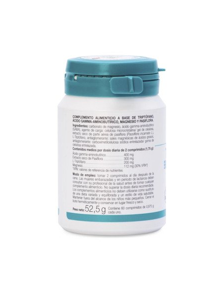 TRIPTÓFANO CON GABA + PASIFLORA Y MAGNESIO - 60 comp TRIPTÓFANO CON GABA + PASIFLORA Y MAGNESIO - 60 comp