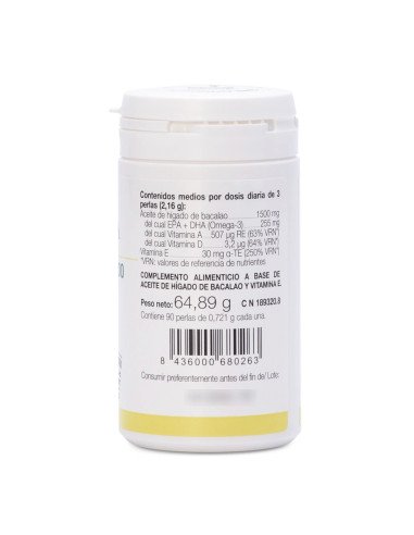 ACEITE DE HÍGADO DE BACALAO - 90 perlas