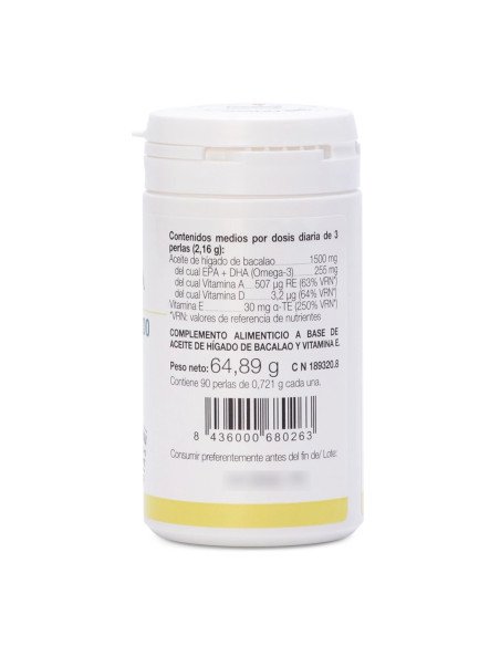 ACEITE DE HÍGADO DE BACALAO - 90 perlas ACEITE DE HÍGADO DE BACALAO - 90 perlas