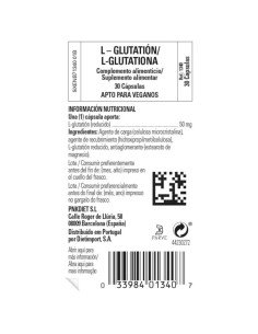 L-GLUTATION REDUCIDO - 30 vcaps 2
