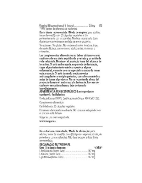 NEURO-NUTRIENTES - 60 vcaps