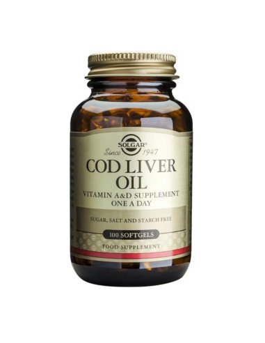 COD LIVER OIL (Aceite Higado de Bacalao) - 100 cápsulas blandas