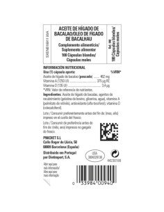 COD LIVER OIL (Aceite Higado de Bacalao) - 100 cápsulas blandas 2