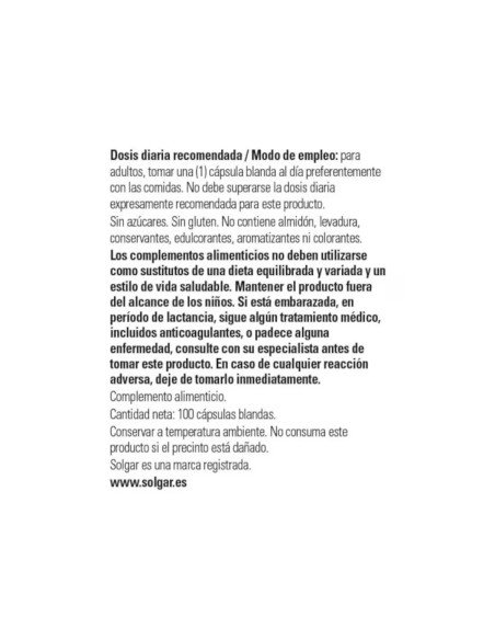 COD LIVER OIL (Aceite Higado de Bacalao) - 100 cápsulas blandas COD LIVER OIL (Aceite Higado de Bacalao) - 100 cápsulas blandas
