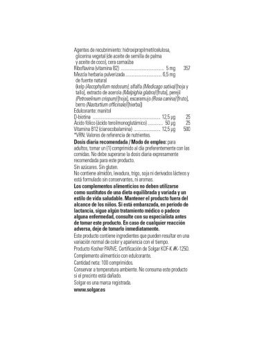 VITAMINA B-COMPLEX con VITAMINA C - 100 comp