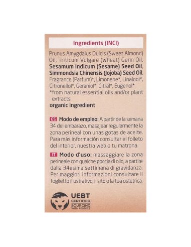 ACEITE PARA MASAJE PERINEAL - 50 ml