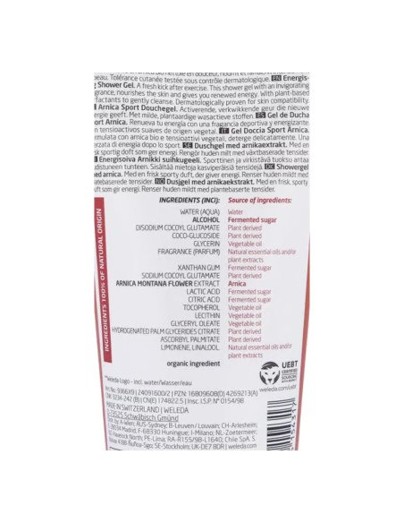 GEL DE DUCHA SPORT DE ARNICA - 200 ml