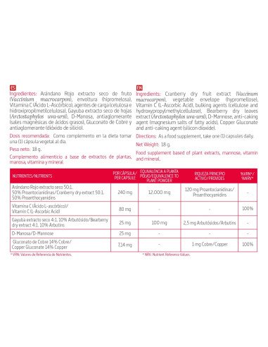ARANDANO ROJO 12000 mg - 30 caps