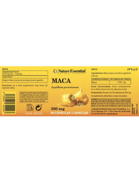 MACA 500 mg - 50 caps