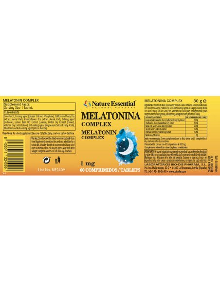 MELATONINA COMPLEX 1mg - 60 comp