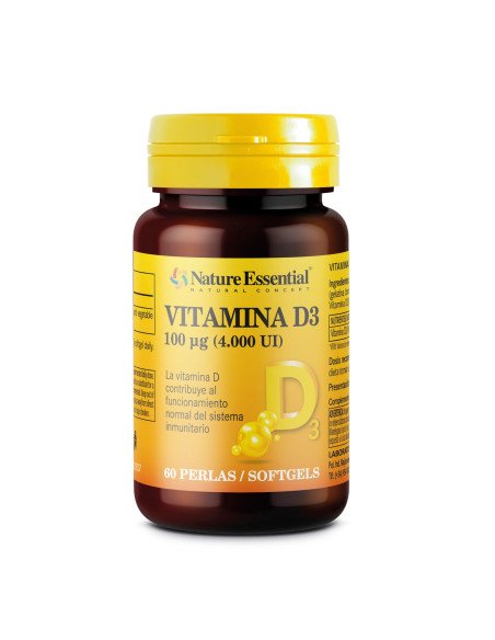 VITAMINA D3 100 mcg (4000 UI) - 60 perlas
