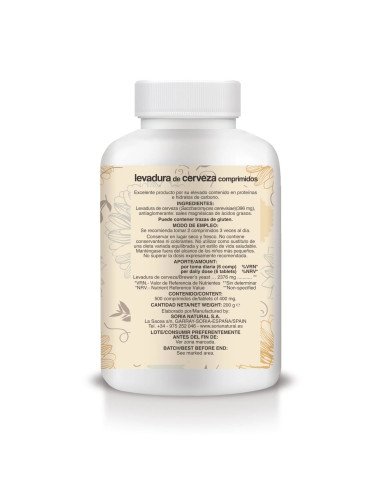 LEVADURA DE CERVEZA - 500 comp